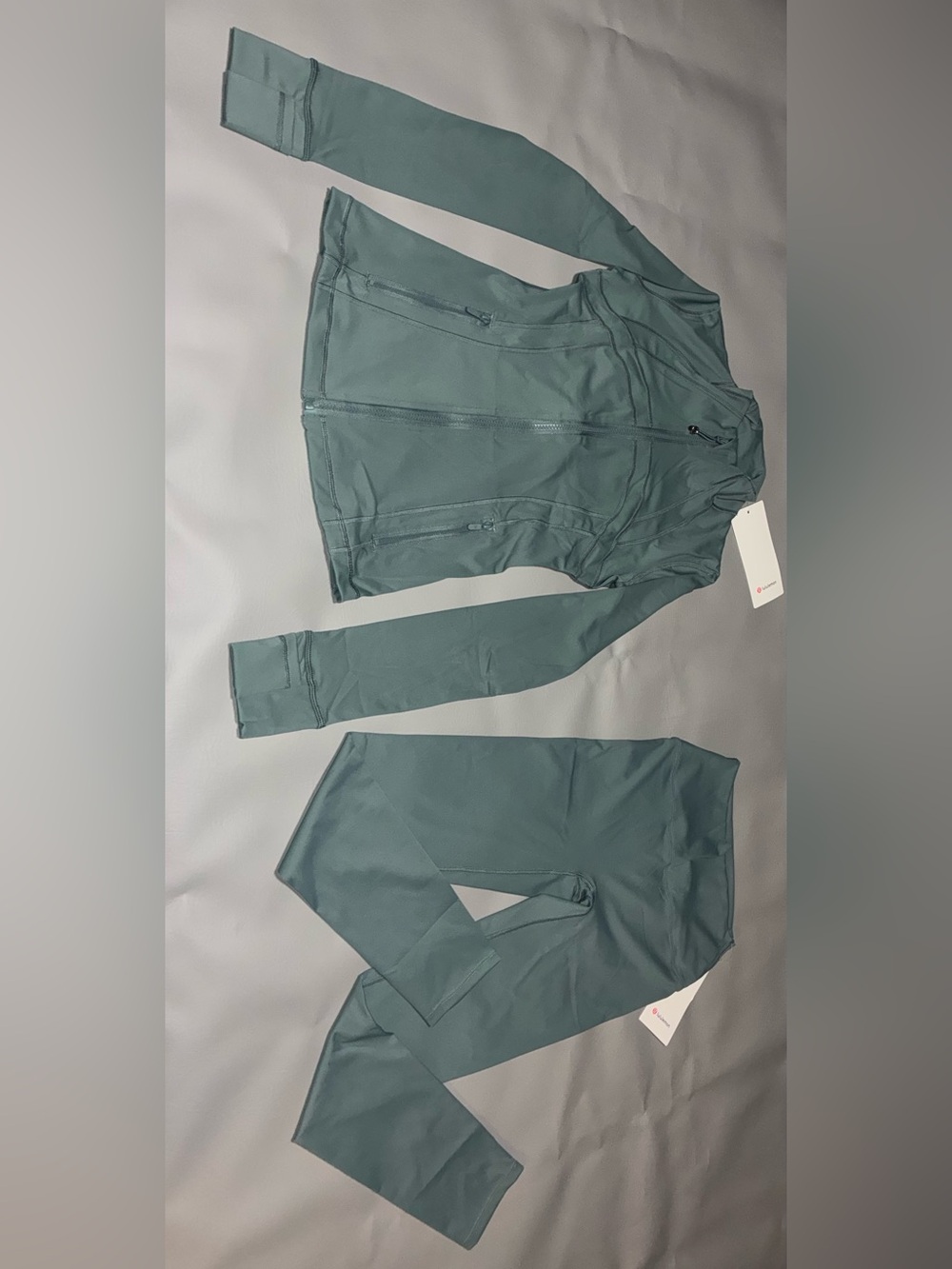 Lululemon Jacket & Legging Set - Teal Green